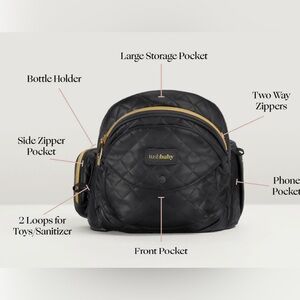 Tushbaby hip carrier-Vegan Leather Black